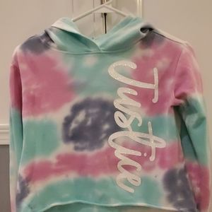 Justice tie dye hoodie